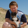 Ao�t 2006 en Vend�e : Manveru et Cheyenne sur la plage du Rocher.