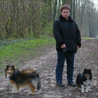 Fin mars 2007 : Manveru et les toutounes, lors d'une de nos balades au parc de Villeroy, � Mennecy (91).