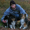 3 janvier 2009, forêt des Trois Pignons. Mes 3 petites puces et moi... :)