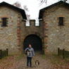 November 14th 2008, Bad Hombourg (Germany). The girls and I in front of one of the Saalburg's entries. :)