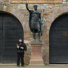 November 14th 2008, Bad Hombourg (Germany). Manveru and Cheyenne in front of Roman fort's entry.