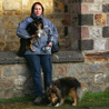 November 14th 2008, Bad Hombourg (Germany). The girls and I in front of a gallery of the Roman fort.