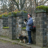 November 14th 2008, Bad Hombourg (Germany). The girls and I in front of the Roman fort's walls.