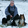 3 dcembre 2010,  Champcueil : les 3 miss et moi dans la neige et le froid. ;) (Photo : Michal Kurela)